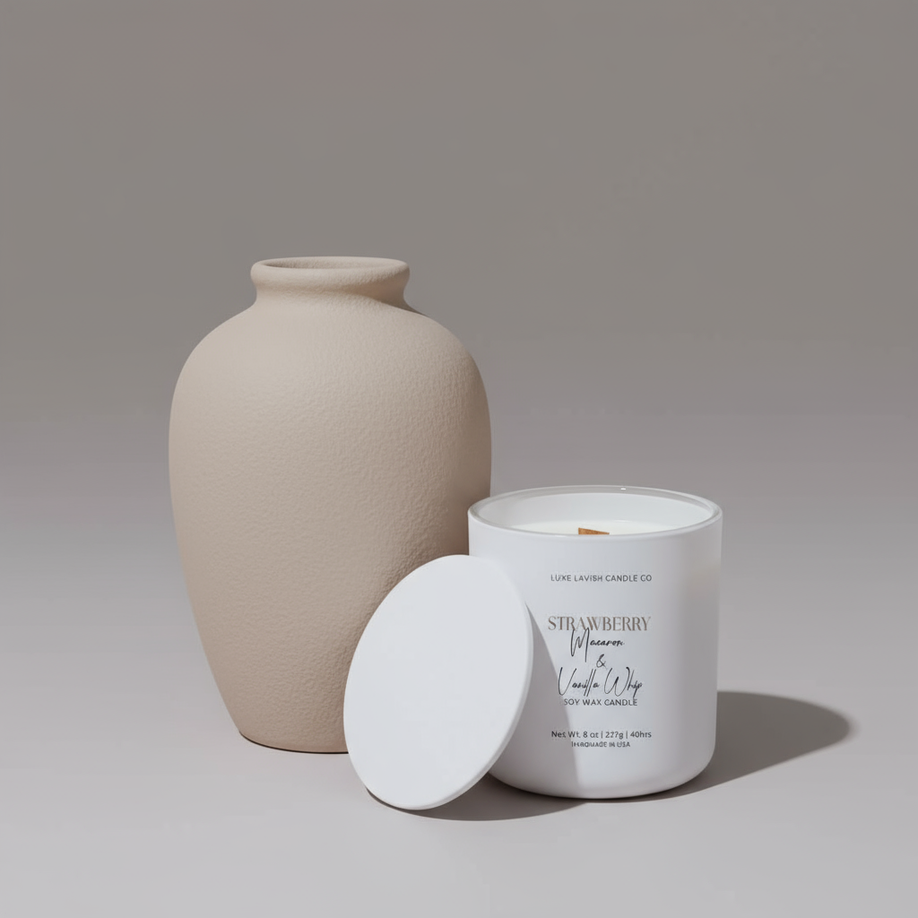 Strawberry Macaron & Vanilla Whip 8 oz